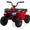 Garvee Quad Elettrico per Bambini 12V con Doppio Motore, Musica e Fari LED