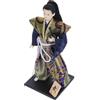Vaguelly Statuetta Samurai Giapponese 12 Pollici, Guerriero in Resina | Rappresentazione Culturale Tradizionale, Decorazione Elegante per Casa, Oggetto Collezionabile per Compleanno