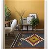 HAMID - Tappeto di Design Orientale Kilim Lori, Tappeti di Lana, Kilim Tessuti a Mano, Tappeti per Sala da Pranzo, Camera da Letto, Soggiorno, Corridoio, Salotto (D.1, 110x60 cm)