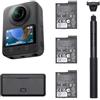 DJI Osmo 360 Combo Adventure, Camera 360 | Imaging 360° da 1, durata batteria estesa con 3 batterie, video 360° 8K nativo, video Boost 4K/120fps & 170°
