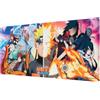 Grupo Erik Naruto Shippuden Tappetino Mouse XXL 80x35 cm | Mousepad | Tappetino Scrivania, Impermeabile, Antiscivolo, Accessori Gaming per Scrivania, Anime Gadget