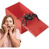 Generico Scherzo Ragno Halloween,Scherzo con Ragno che Salta Fuori - Scherzi Festa Esilaranti Primo Aprile Regalo Divertente per Amici Famiglia Adulti Ragazzi Bambini