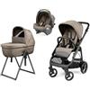 Peg Perego SPA Peg Perego Trio Completo VELOCE PINE BARK Carrozzina BELVEDERE Passeggino Ovetto LOUNGE e Borsa