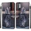 SIENIANLINE Cover per Xiaomi Redmi Note 10 5G custodia portafoglio Tigre | Chiusura magnetica, Scomparti carte, Funzione supporto, Pelle PU flip cover per Xiaomi Poco M3 Pro 5G