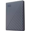 Western Digital WD My Passport WDBWML0020BGY - HDD - crittografato - 2 TB - esterno (portatile) - USB 3.2 Gen 1 (USB-C connettore) - 256 bit AES - grigio silicone WDBWML0020BGY-WESN