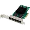 Digitus DIGITUS Netzwerkkarte 4Port RJ45 Intel DN-10114