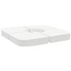 vidaXL Set Base per Ombrellone 4 pz con Supporto a Croce 100 kg PP