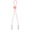 Generic Pinza per tovagliolo regolabile, clip per bavaglini - pinze per bavaglino per da collo con motivo orso dei cartoni animati, per tovagliolo portatile, collana con cordino per catena per