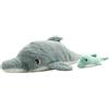 GlobeTrotoys Les Ptipotos Tofou, il delfino di peluche - Colore verde menta
