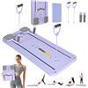 CLOVER FITNESS Home Pilates CF301, tavola pieghevole per reformer da utilizzare a casa, con elastici