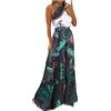 LINYOUY Abito estivo elegante, maxi abito estivo da donna, abito boho da donna, lungo, senza spalline, tunica, abito da sera, feste, ballo, da sera, da cocktail