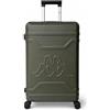 Kappa Valigia Rigida Bagaglio a Mano 55x40x20 cm, Trolley da Cabina in PC Policarbonato con 4 Ruote Doppie, Lucchetto a combinazione, Compatta, Adatta per Ryanair Wizzair EasyJet 352F53W, Verde Bosco