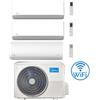 Midea Climatizzatore Condizionatore Midea Breezeless-E + Xtreme WiFi R32 Trial Split 9000 + 9000 + 18000 BTU con U.E. M4OE-28HFN8-Q INVERTER Classe A++/A+