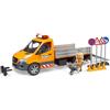 Bruder Mercedes Benz Sprinter Camion Lavori Stradali con luci e suoni personaggio Incluso