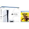 Sony Playstation 5 PS5 Disc E Chassis, White + Marvel s Wolverine PS5