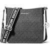 Michael Kors Borsa a tracolla da donna Jet Set Travel piccola con Signature logo Messenger Bag (nero)