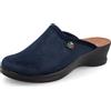 Fly Flot Ciabatta Donna in Microfibra, Sottopiede Imbottito Anti-Shock in Pelle, Suola in Poliuretano Piumatec 5cm
