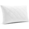 Promo Linge Guanciale in Memory Foam - Fiocchi di Memory Foam - Ergonomico e Confortevole per un Sonno Rigenerante - Rivestimento in Microfibra - Certificato OEKO-TEX (50x70 cm, 1 unità)