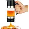 Qivine Dosatore Miele Antigoccia 315ML, Porta Miele in Vetro Borosilicato | Erogatore a Leva con Base Smontabile Spargimiele Lavabile Per Sciroppo e Dolcificanti