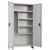PROMETAL Non applicabile Armadio portascope + Ripiani 100x40x180cm lamiera Verniciata Grigio Pratiko