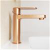 Parama Miscelatore lavabo senza scarico rame spazzolato altezza 16cm | Margot
