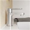 Parama Miscelatore lavabo senza scarico nickel spazzolato altezza 13cm | Margot
