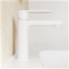 Parama Miscelatore lavabo senza scarico bianco opaco altezza 16cm | Margot