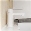 Parama Miscelatore lavabo senza scarico bianco opaco altezza 13cm | Margot