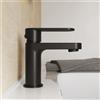 Parama Miscelatore lavabo senza scarico nero opaco altezza 13cm | Margot