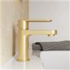 Parama Miscelatore lavabo senza scarico oro spazzolato altezza 13cm | Margot