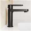 Parama Miscelatore lavabo senza scarico nero opaco altezza 16cm | Margot