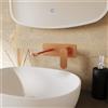Parama Miscelatore lavabo ad incasso placca squadrata rame spazzolato | Meryl
