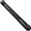 Nukinp Staffa per treppiede Flash Dritto in Lega di Alluminio con Supporto per Doppia Fotocamera con Barra di Estensione da 1/4 di Pollice Nera