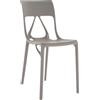 Kartell - Sedia impilabile A. I. - Grigio - PMMA riciclato - Designer Philippe Starck