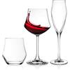RCR Cristalleria Italiana Ego Set Calici in Vetro - Set 18 Pezzi