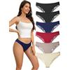 Hialegion Mutande Donna Tanga Bikini Seta Perizoma Donna Pizzo Sexy Senza Cuciture Tanga Traspirante Confortevole Taglie Forti S-4XL