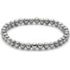 Miluna - Bracciale Argento 925‰ con perle vere grigie 5,5-6mm, PBR3035