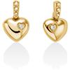 Miluna - Orecchini Oro 375‰ con 2 diamanti naturali (0,66pt), ERD2804X