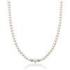 Miluna - Collana di Perle Oriente con Sfere in Oro Bianco Diamantate PCL6970