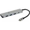 Techly IADAP-USB31-DOCK4 Techly USB 3.1 Konverter Typ-C auf 3x USB3.0,1x HDMI 4K @ 30