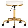 ACTIVESHOP Sgabello cosmetico H4 oro bianco