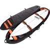 Ocean&Earth Custodia per tavola da surf Ocean & Earth Quad Wheel Apex Fish Shortboard 7'0" - Nero - Taglia unica
