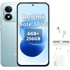 XIAOMI Smartphone Xiaomi REDMI Note 17 5G, display 6,99", batteria 7700mAh, 6G/256GB, colore blu (include caricabatterie da 67W e cuffie Bluetooth)