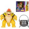 THE SUPER MARIO BROS. MOVIE Jakks Pacific Action Figure di Bowser 6 ispirata a Super Mario Galaxy | Action Figure con accessorio, prodotto con licenza ufficiale, 19 punti di articolazione, include un calderone, 3+