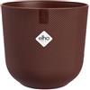 Elho jazz round 16cm vaso da fiori - Dark Burgundy | Ø 16.5 x Alt. 15.3 cm | Adatto per interni | Plastica riciclata al 100%