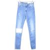 GAS Star Skinny Jeans Donna W23 L28 2XS Ritagli Strappati Zip