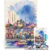 JIANGENNF Puzzle per ragazzi da 1000 pezzi con tema Istanbul, gioco rilassante, decorazione per la casa, adatto per la scrivania 38x26cm