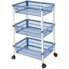 LENOX Tontarelli Carrello Mito con 3 Ceste, Celeste, Taglia unica