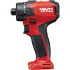 Hilti SFD 2-A12 - Cacciavite a batteria, subcompatto (127 mm di lunghezza), leggero (0,666 kg), trapano esagonale da 1/4, 1600 giri/min, coppia 34 Nm, senza spazzole, 12 V, strumento nudo (2200056)