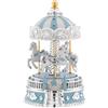 Bagutta Giostra Musicale Carosello con Cavalli e Cupola Azzurra 10x16 cm